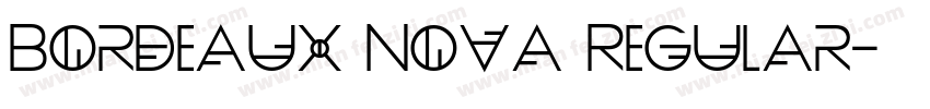 Bordeaux Nova Regular字体转换